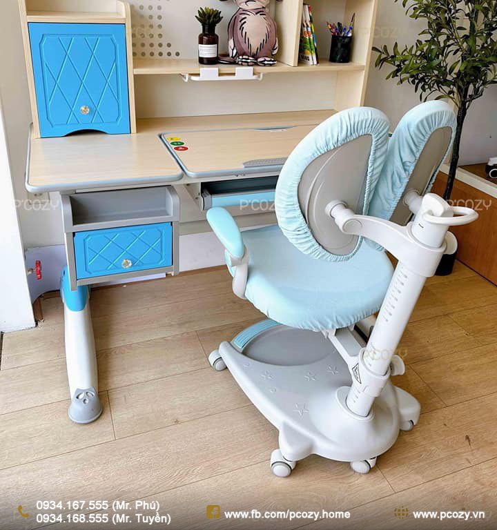 bàn lớn 120cm (chiều ngang mặt bàn) 8.500.000 Ghế tăng giảm chiều cao 3.500.000 ( ghế trong hình bàn lớn ) Mua combo bàn và ghế sẽ được giảm ạ. (2)